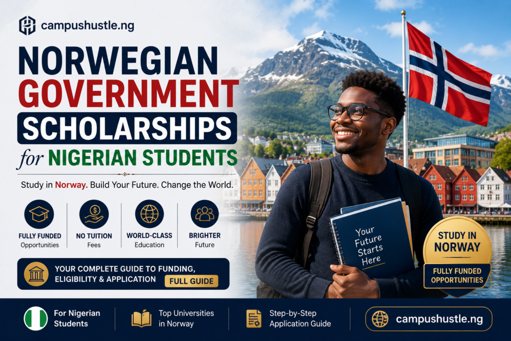 Norwegian Government Scholarships for Nigerian Students (Full Guide) 1 Norwegian Government Scholarships for Nigerian Students