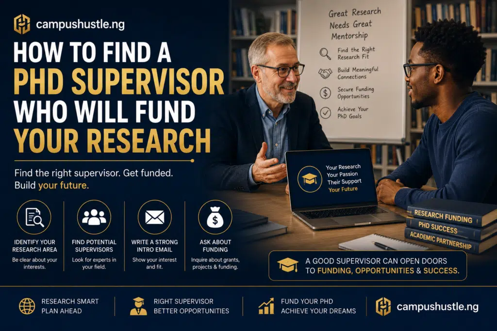 How to Find a PhD Supervisor Who Will Fund Your Research 1 How to Find a PhD Supervisor Who Will Fund Your Research